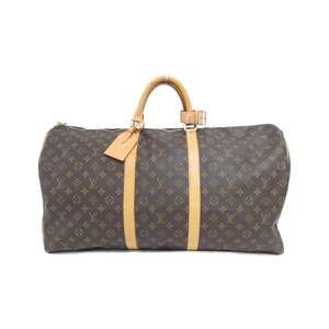 LOUIS VUITTON Brown Monogram Keepall 60 Boston Bag